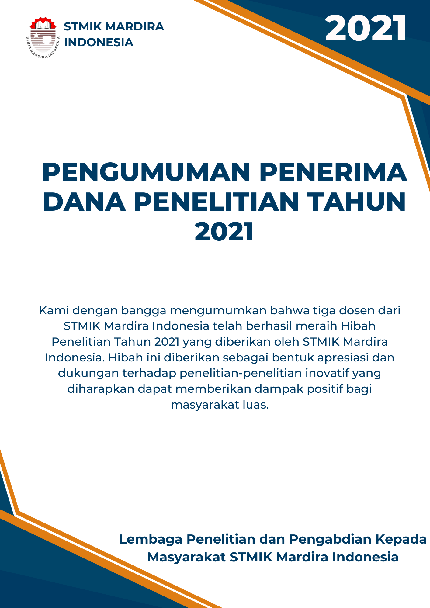 Penerima Dana Penelitian TA 2021-2022