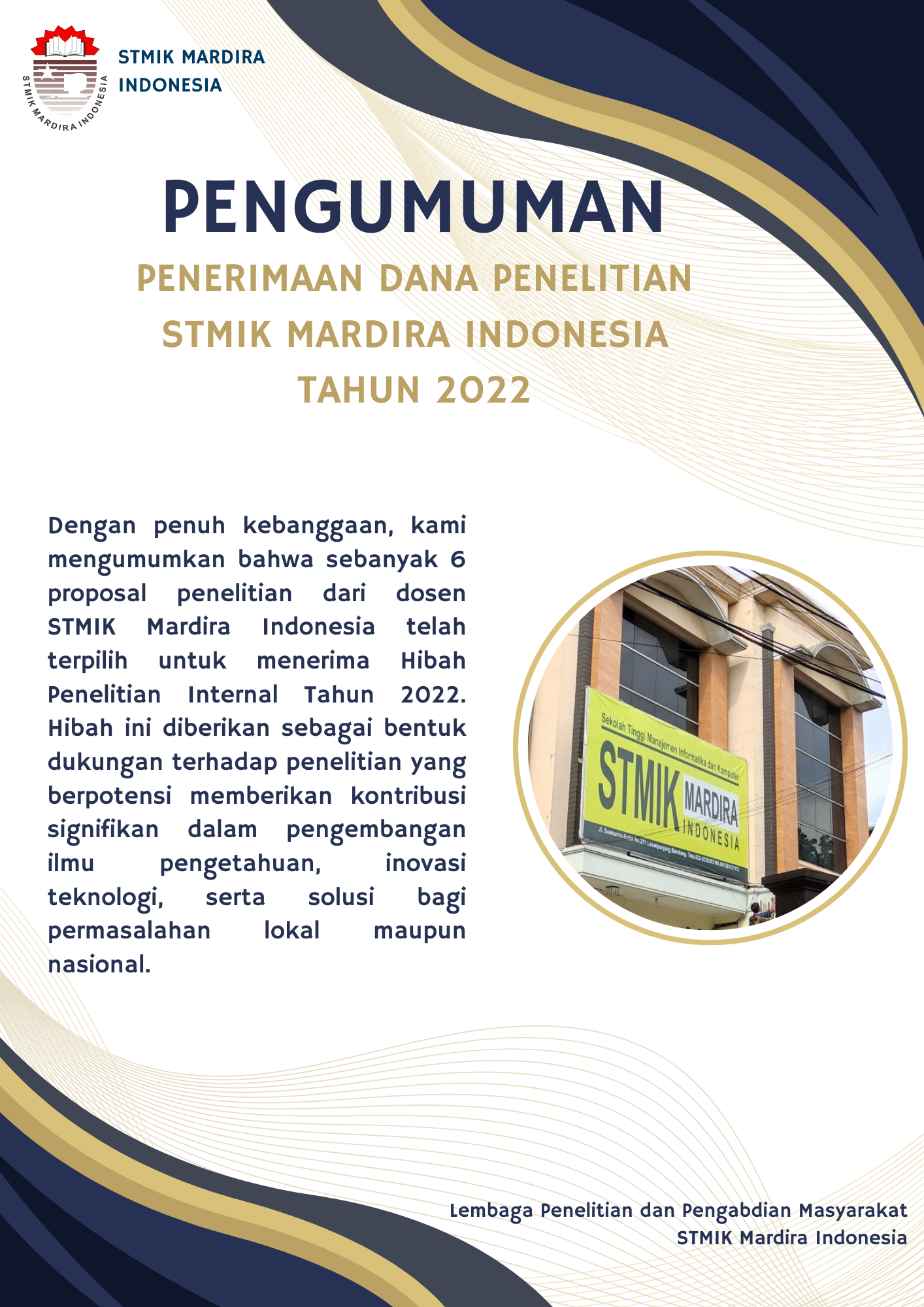 Penerima Dana Penelitian TA 2022/2023